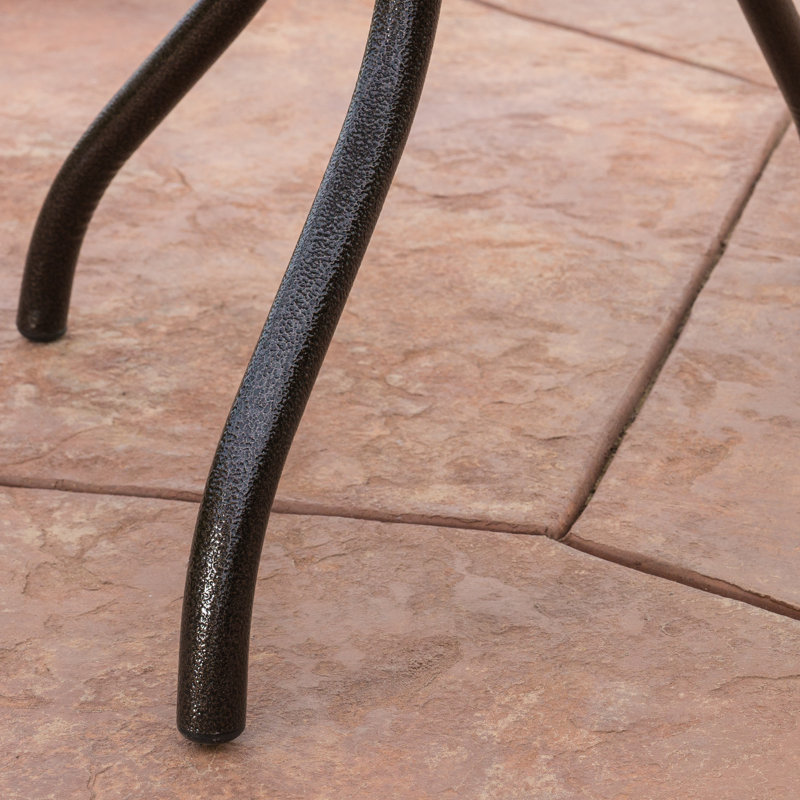 Usrey Round Outdoor Dining Table Yes , 47.75 " W 47.75 " D, Hammered Bronze