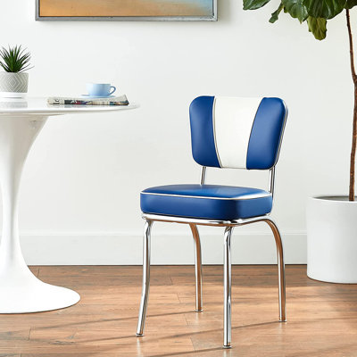 Retro Home Upholstered 'V' Back Dining Chair