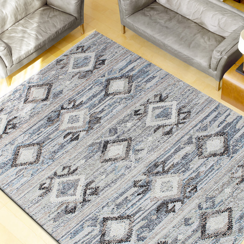 ANFL8617ABETE Wool Area Rug, Rectangle 10' x 14'