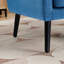 Fauteuil d'appoint rembourré capitonné de 29 po de largeur avec pieds en bois massif-1676140004