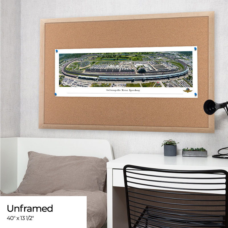 Indianapolis Motore Speedway " Indianapolis Motor Speedway " by James Blakeway, Paper, 13.5" H x 40" W