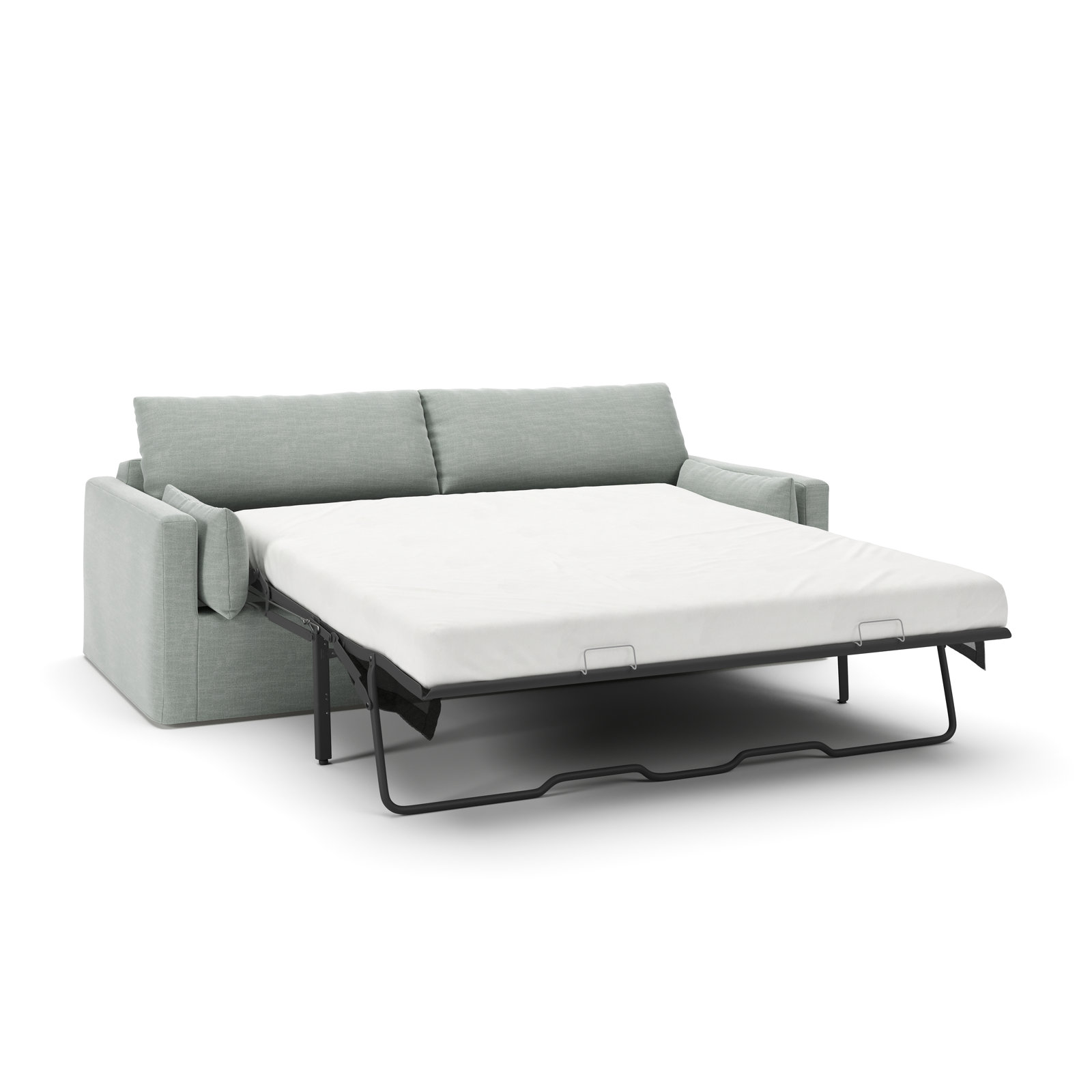 Luna 90" Cotton Sofa Bed, Conversation Capri Basketweave