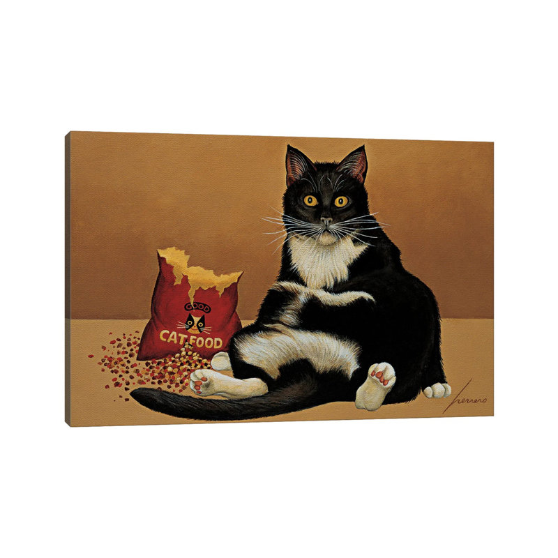 Felini Bean Birkenseer by Lowell Herrero - Wrapped Canvas Gallery-Wrapped Canvas Giclée, 20.32 cm H x 30.48 cm W