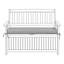 Bench Seat Pad Cushion Lasse 108 x 45 cm Grey