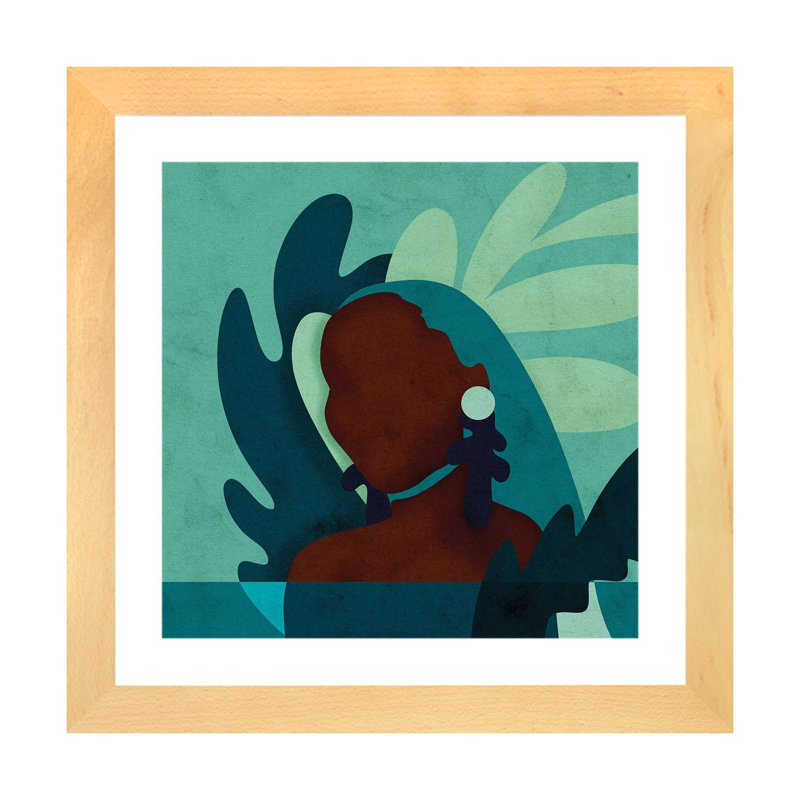 Eve by Reyna Noriega - Print, Natural Wood Framed, 24" H x 24" W x 1" D, White