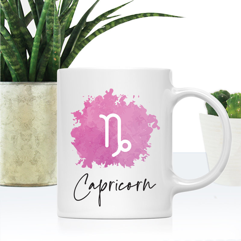 Tasse à café à symbole de signe Libra, Capricorne