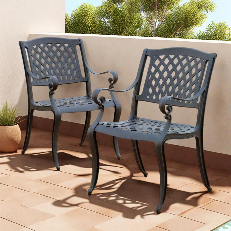 Ensemble de 2 chaises de salle à manger Arch Mesh