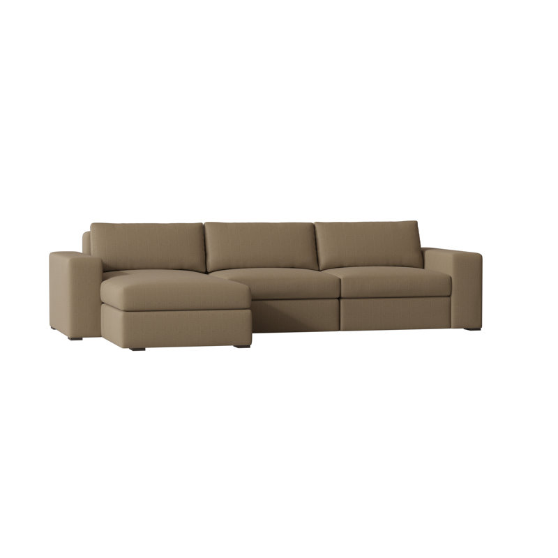 Liam Chaise Sectional, Siena 69, Brown Mahogany, Left Hand Facing