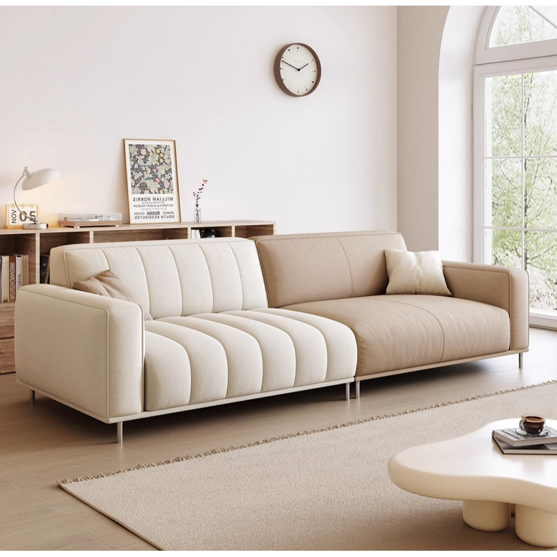 Simple And Creative Sofa, Off White/Khaki