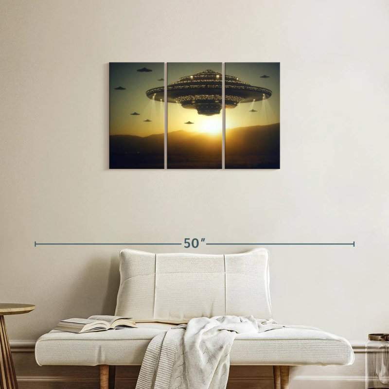 Kelan Alien Invasion, 20" H x 33" W