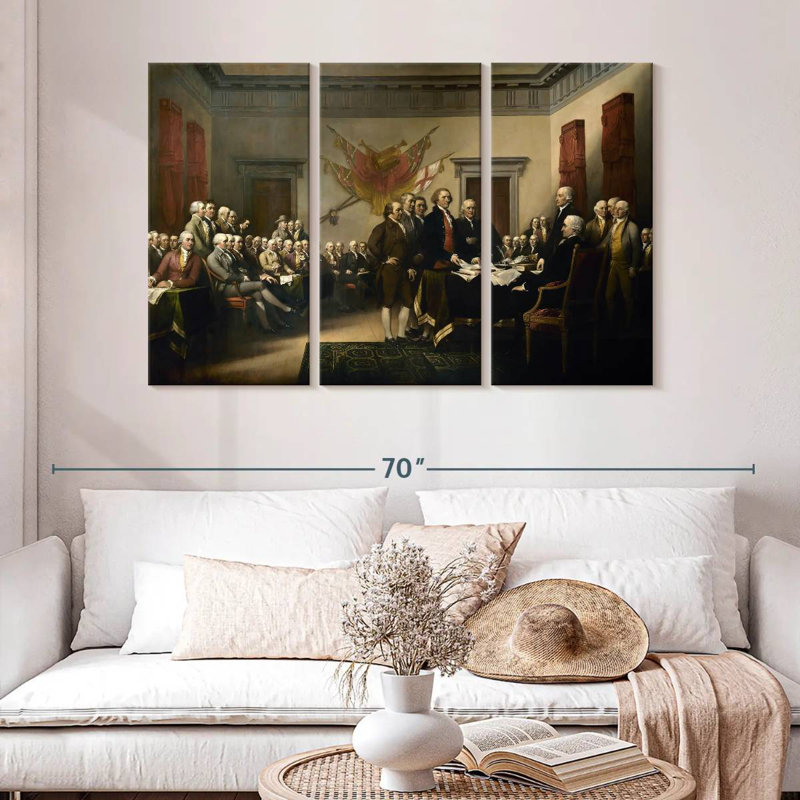 Lelar Declaration Of Independence, 32" H x 50" W