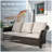Polyethylene (PE) Wicker Outdoor Patio Sofa-659815423