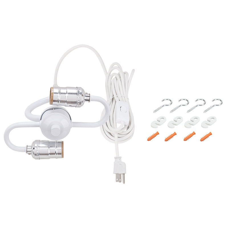 Luminaire suspendu tambour 2 lumières unique Swiger