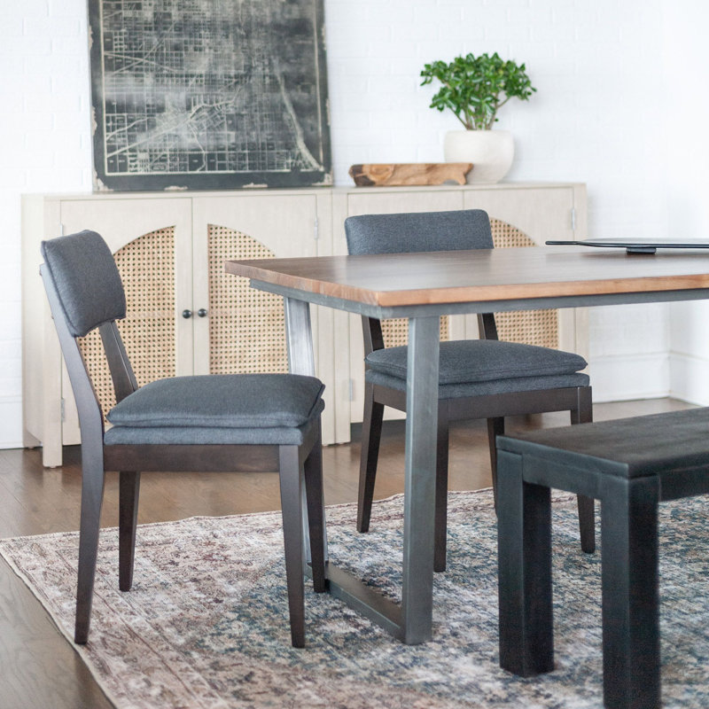 Chenita Fabric Dining Chair, Gray