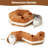 Collapsible Cat Tunnel Bed with Crinkle Ears, Round Toy for Kittens, Rabbits, and Pets