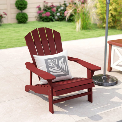 Chaise Adirondack en bois pour jardin extérieur