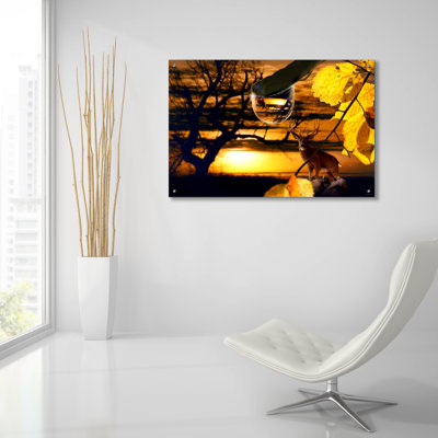 Art mural en verre Millwood Pines «Dewdrop Sunset» par Gordon Semmens