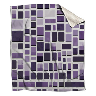 Couvertures mauves en mosaïque rectangulaire