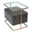 Augusto Glass End Table