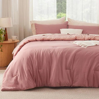 Bedsure Reversible Prewashed Comforter Set