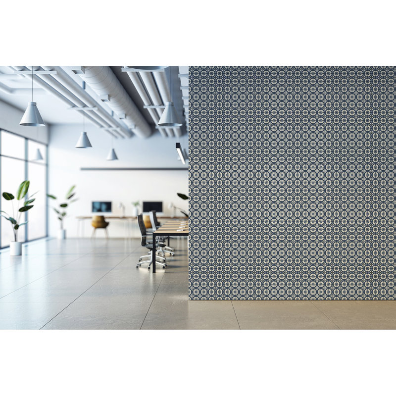 Medallion - Oxford Blue Wallpaper