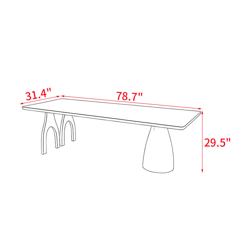 Yahani, 29.5"H x 78.7"L x 31.4"W