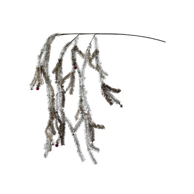 Tinsel Spray with Ornaments