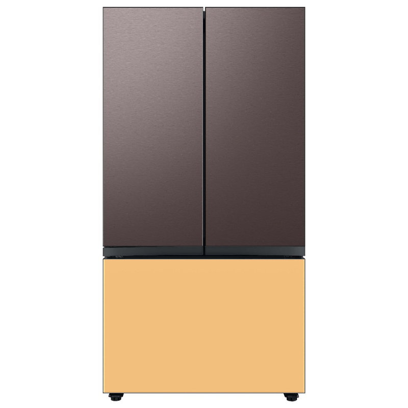Samsung 24 cu. ft. Smart Bespoke 3-Door French-Door Refrigerator with Customizable Panel Colors and AutoFill Water Pitcher in Custom Panel-Ready
