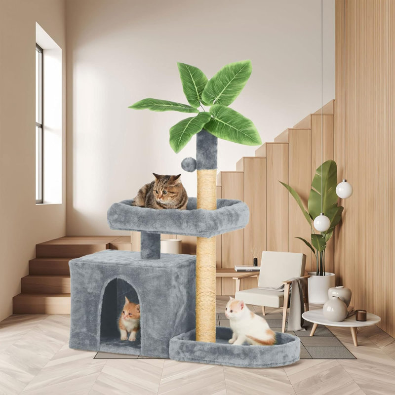 Braidyn-Drew 59'' H Cat Tree, Gray