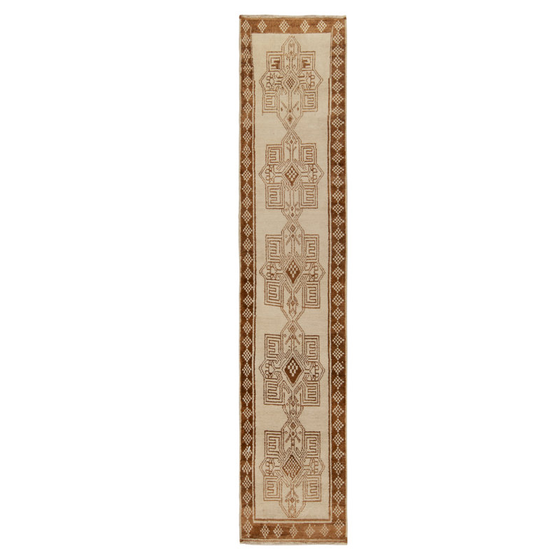 Tribal One-of-a-Kind 3'3" x 14'6" Hand Knotted Area Rug
