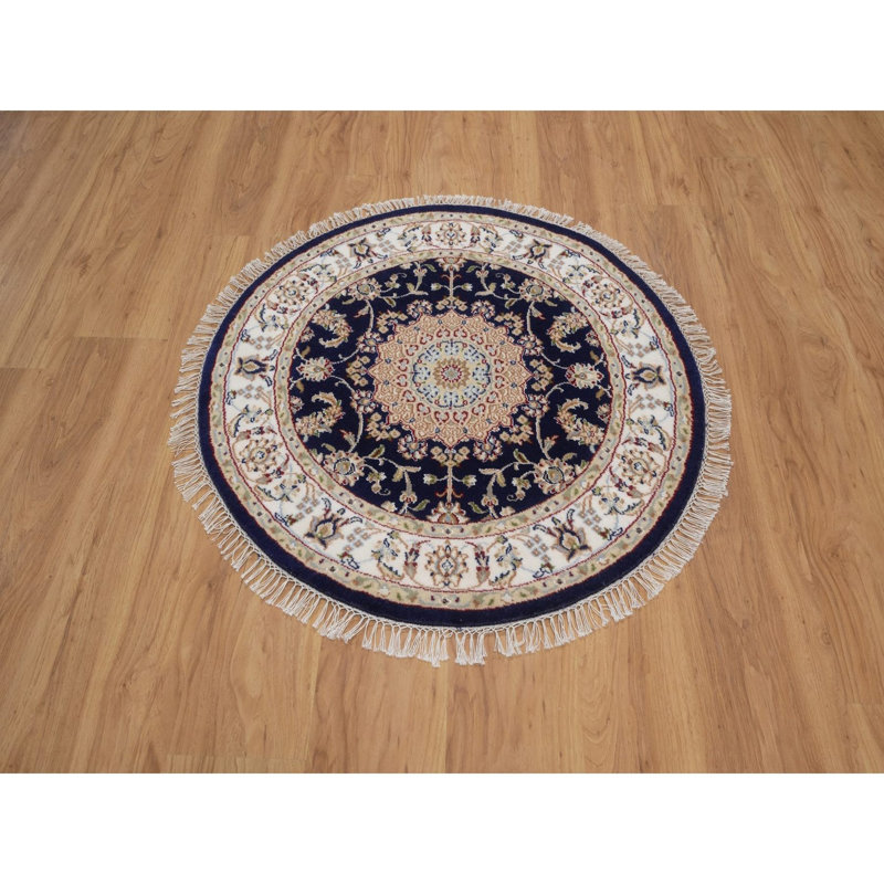 Tapis oriental rond 3 pi 3 po x 3 pi 3 po Nain