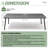 Cyanni 10 - Person Rectangular Outdoor Dining Set with Umbrella Hole-1412711370