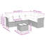 Grand canapé modulaire en rotin PE Vidaxl