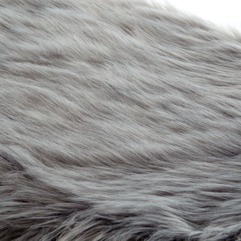 Banc de repose-pieds Renoir, Chrome, Gris