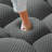 Cenie Boneless Modern Upholstered Arc-Shaped 3D Knit Fabric Loveseat Sofa, No Assembly Required-1218596599