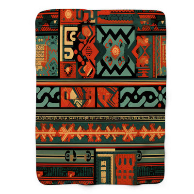 Tribal Textures - 1 Piece Premium Blanket