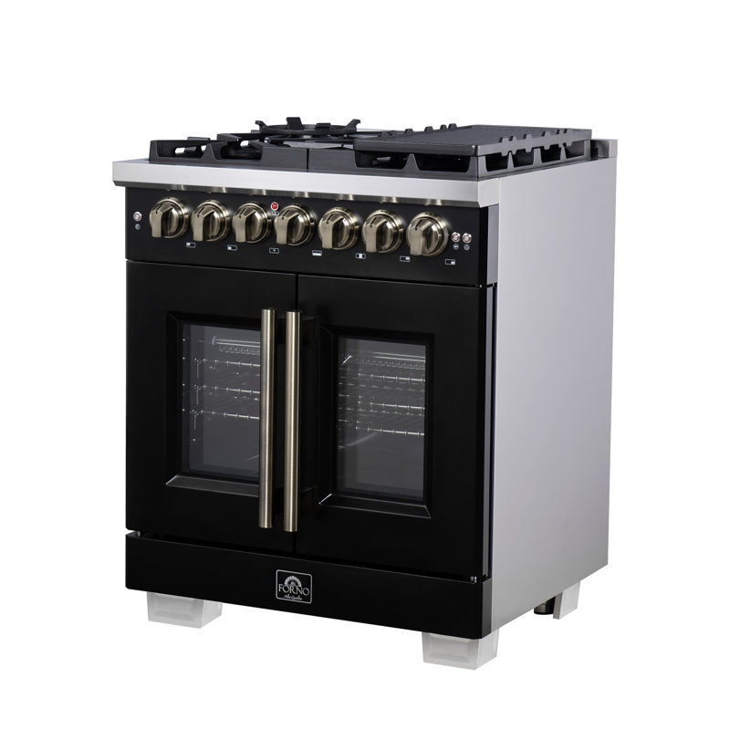 Capriasca 30 French Door Black, Black, Black