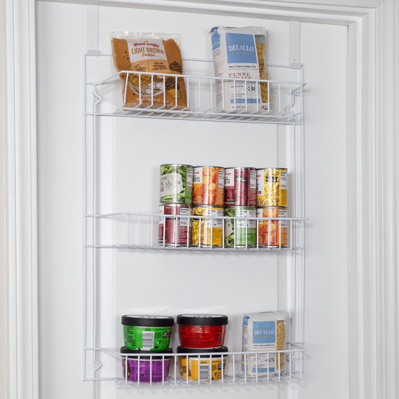 6-Tier Over the Door Organizer - Adjustable Pantry Rack for Kitchen Storage and Organization