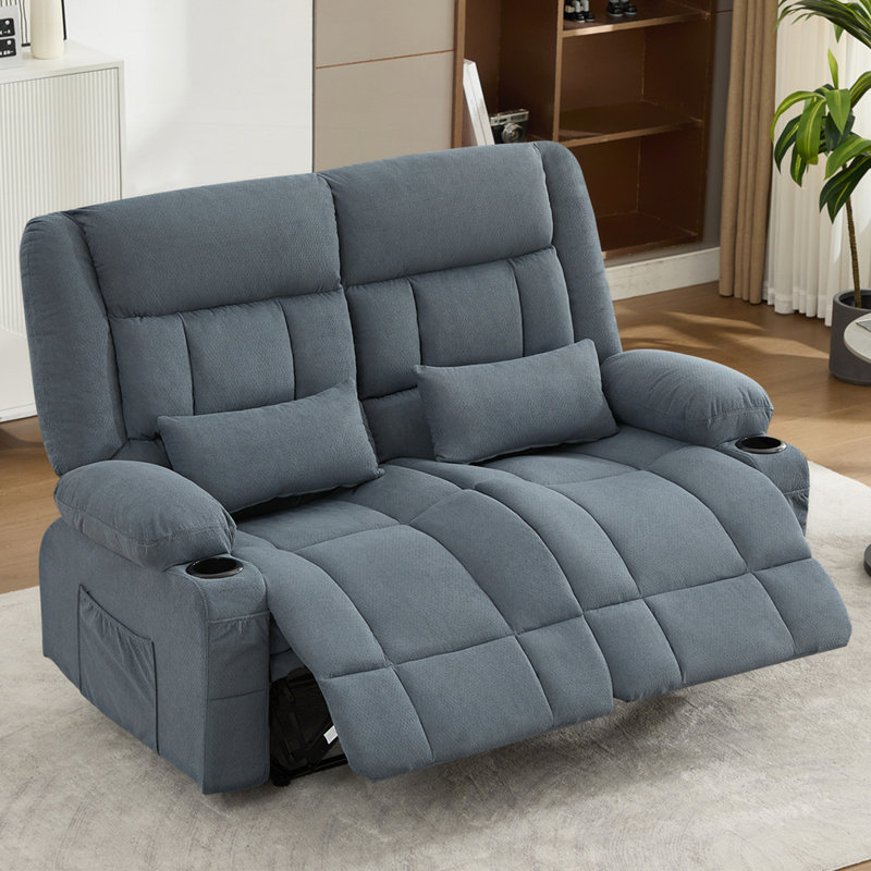 Causeuse inclinable avec porte-gobelets, Blue