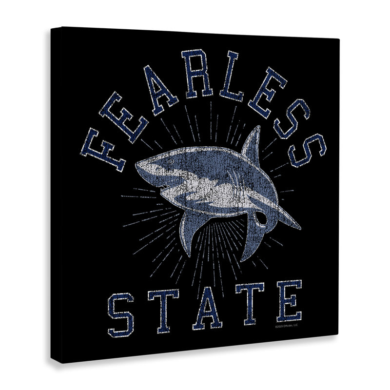 Art mural Fearless State Shark par Spirit Animals / Life Is High, H 30 po x l 30 po