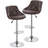 Noaelle Swivel Upholstered Adjustable Height Counter Stool with Metal Frame-815585722