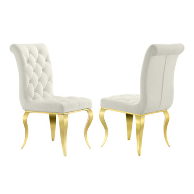 Hirobumi 20.08'' H Velvet Upholstered Side Chair