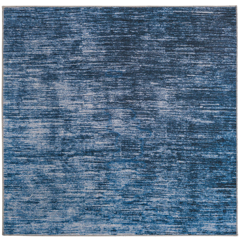 Ikhasa Chenille Abstract Indoor Rug, Square 5'