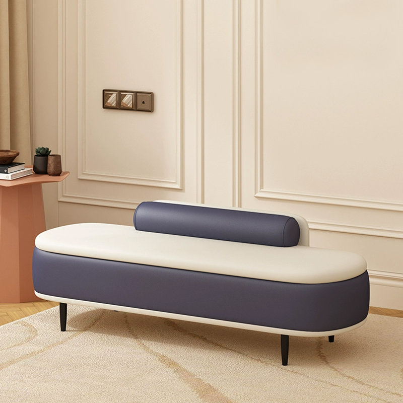 Banc en similicuir massif et en bois massif résistant aux égratignures pour salon et chambre à coucher Minimalist