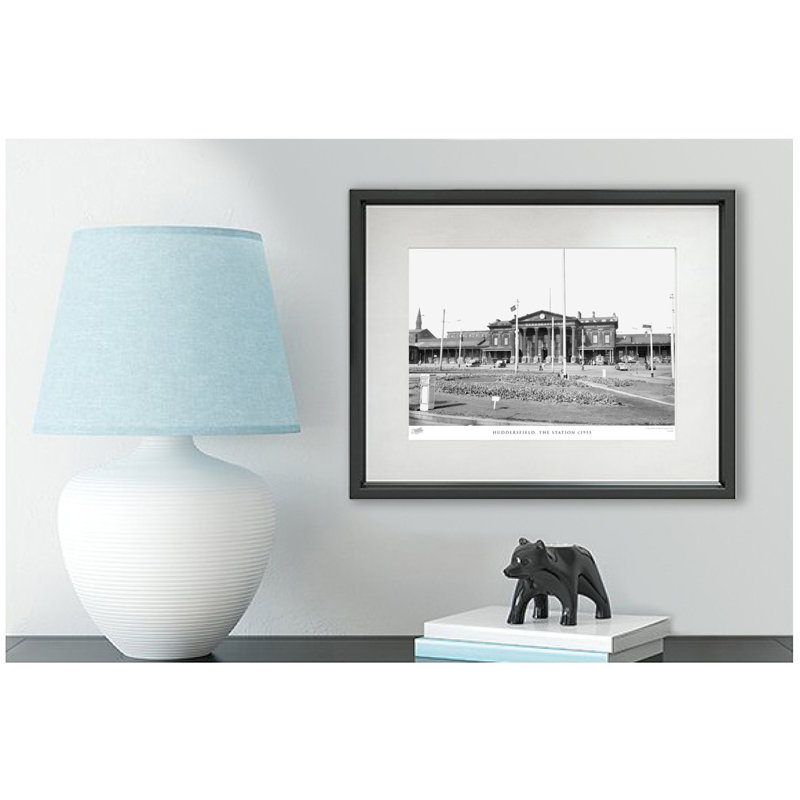 Huddersfield, The Station C1955 - Single Picture Frame Print, 28cm H x 36cm W x 2.3cm D