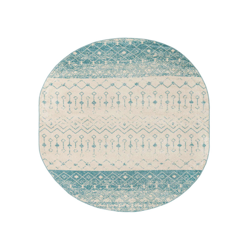 Somerville Geometric Indoor Rug, Oval 7'10" x 10'