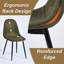 Ensemble de salle à manger extensible 5 pièces avec table en panneau de fibres à densité moyenne et 4 chaises rembourrées en faux suède-133655657