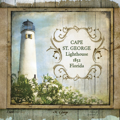 Florida Lighthouse X by Beth Anne Creative - Wrapped Canvas Print