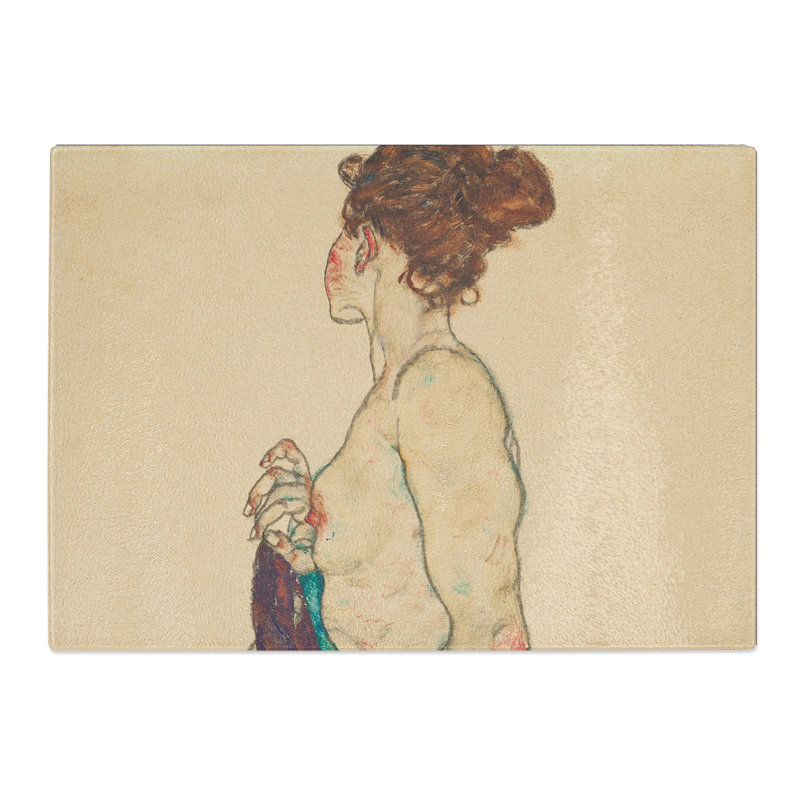 Nude Female Vol.1 by Egon Schiele Chopping Board, 0.4cm H x 28.5cm W x 39cm L