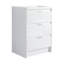 Meuble-lavabo autoportant 24 po avec lavabo en résine et 3 portes à fermeture douce, armoire en contreplaqué blanc brillant